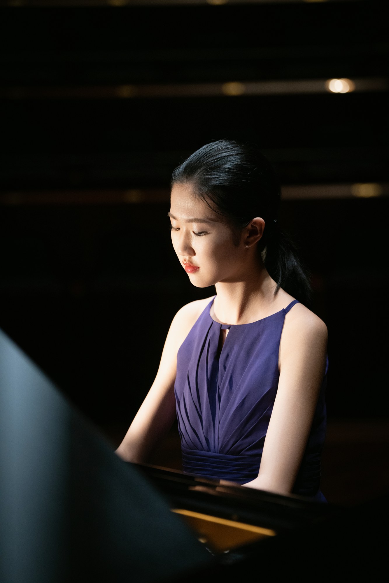 Sophia Liu at the piano